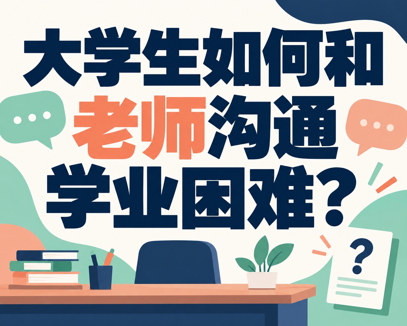 大学生如何和老师沟通学业困难?