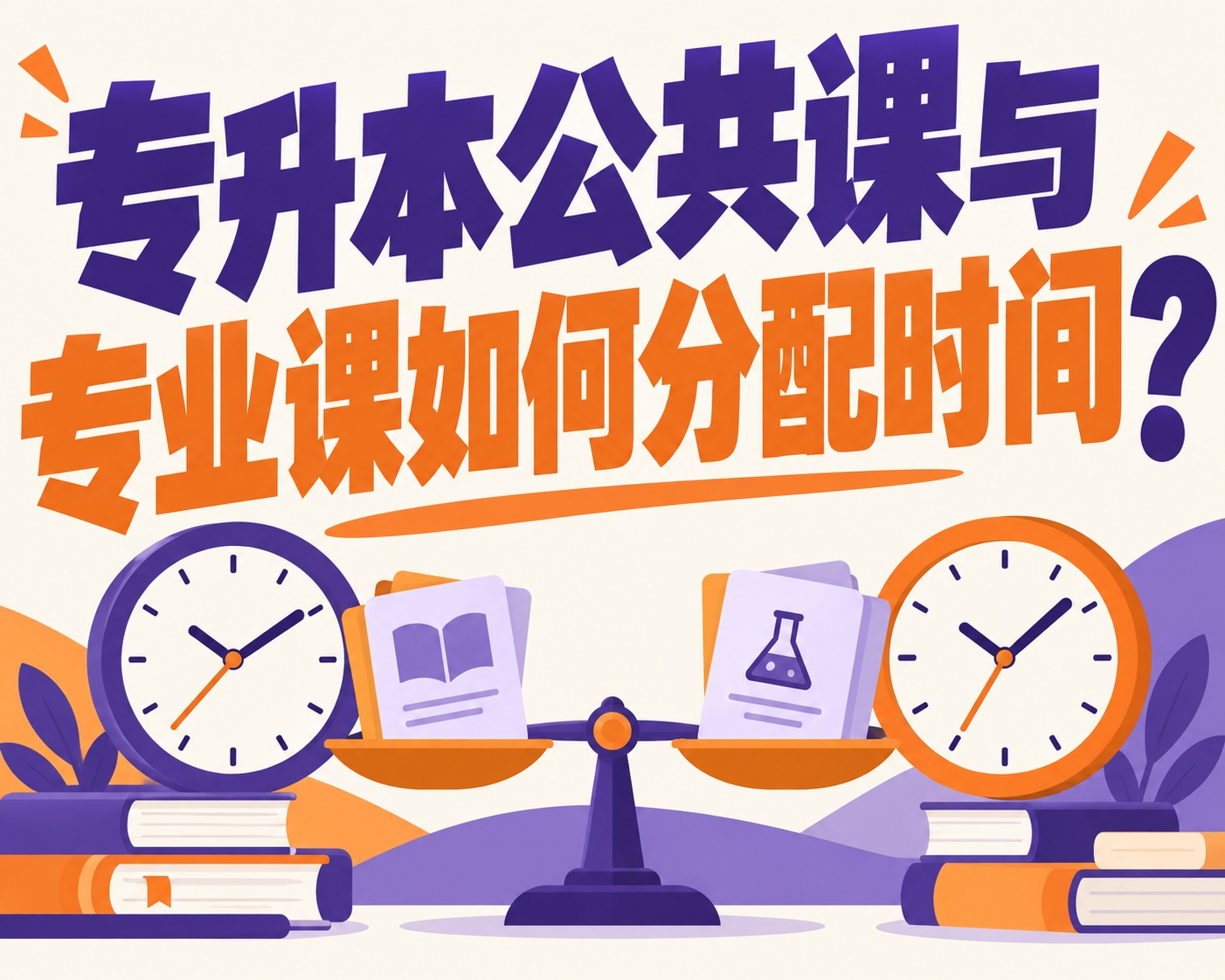 专升本公共课与专业课如何分配时间?