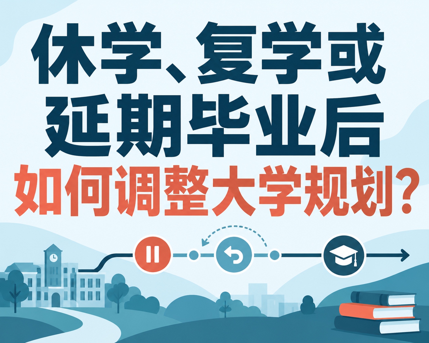 休学、复学或延期毕业后如何调整大学规划?
