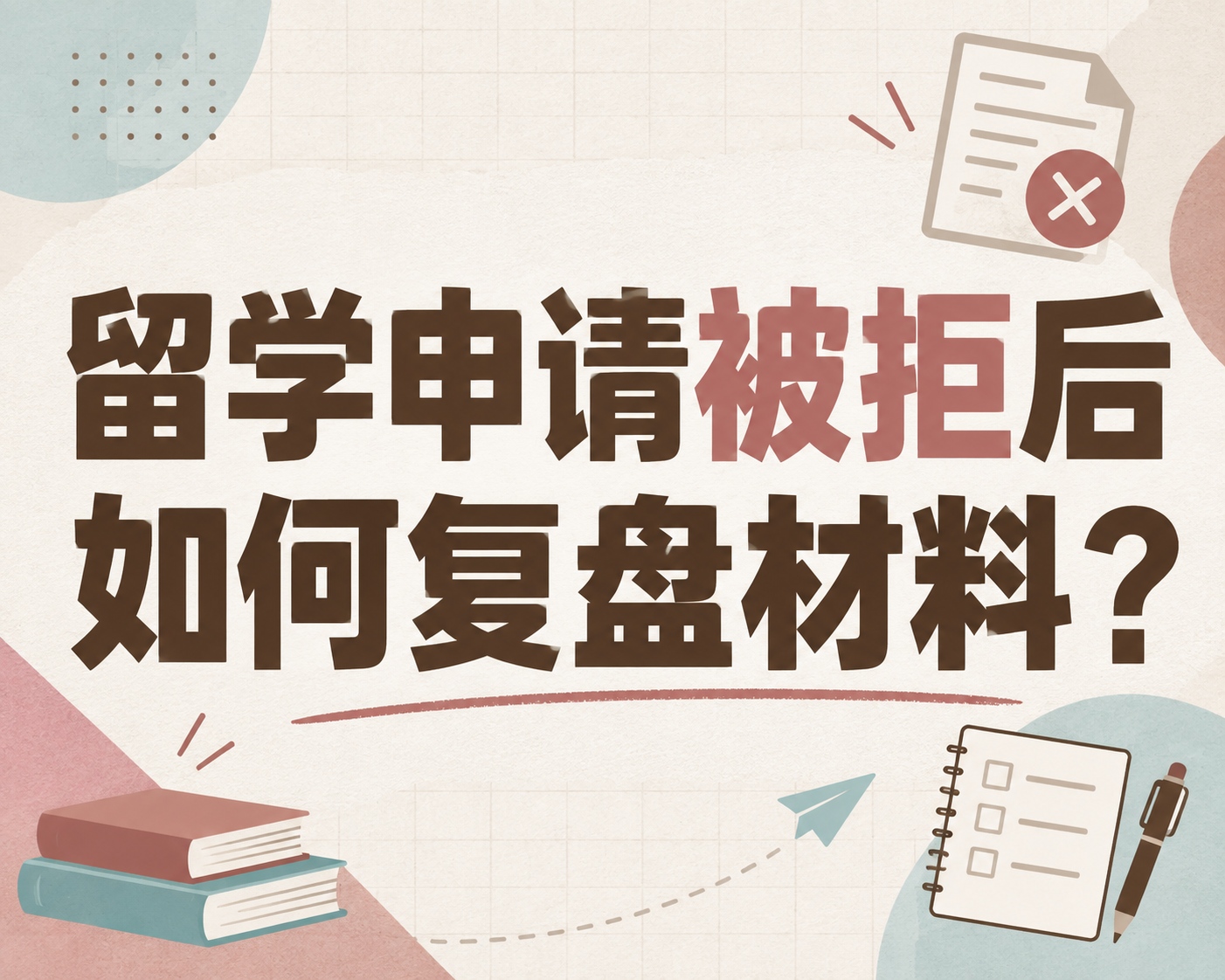 留学申请被拒后如何复盘材料？