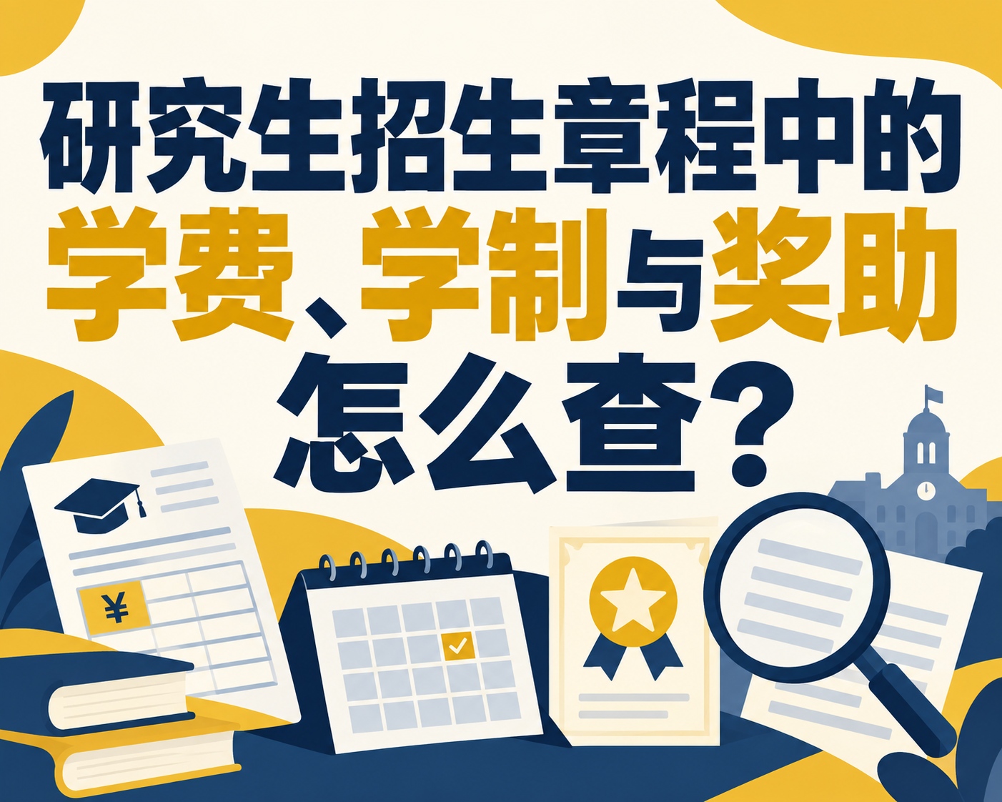研究生学费、学制与奖助怎么查?