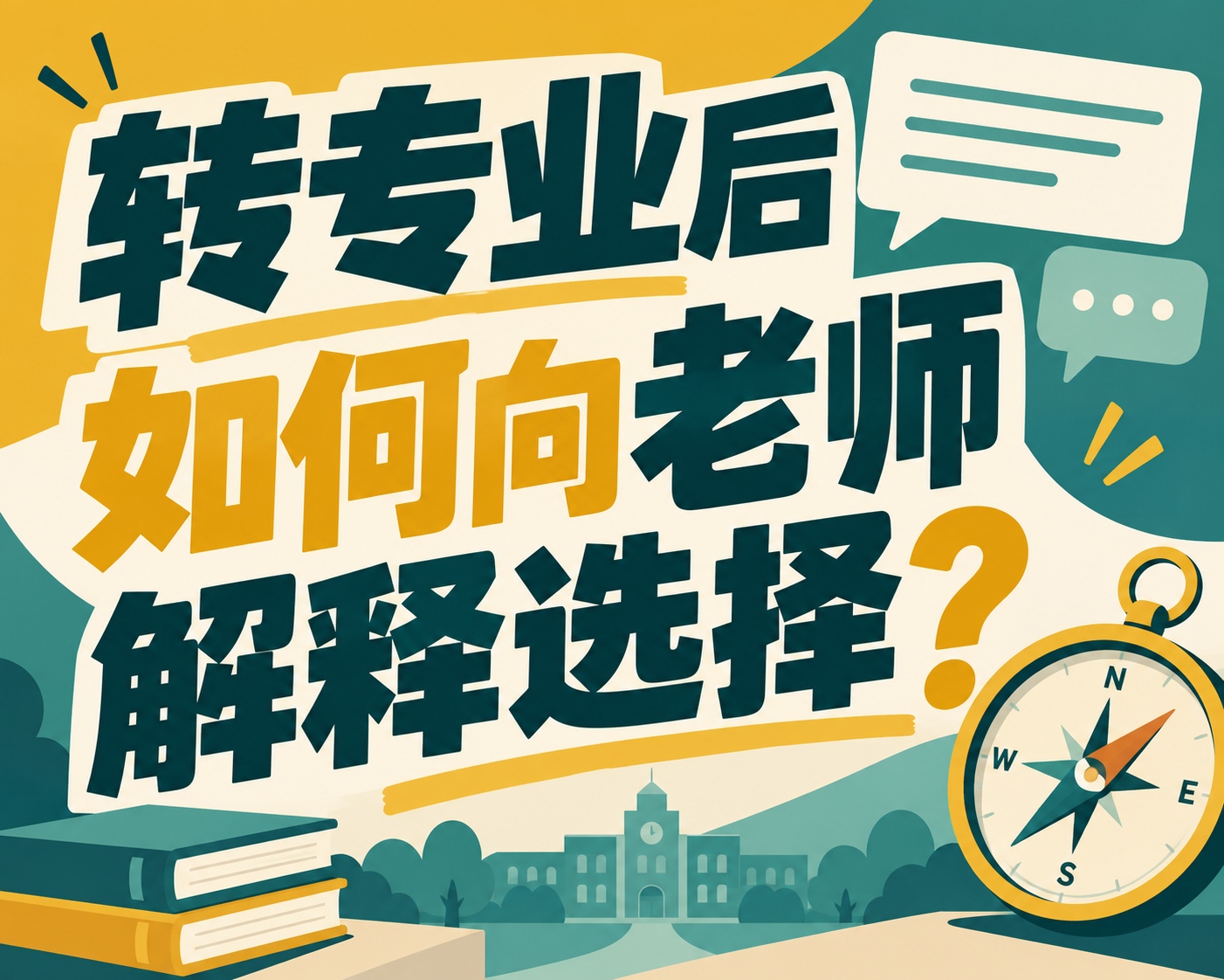 转专业后如何向老师解释选择？