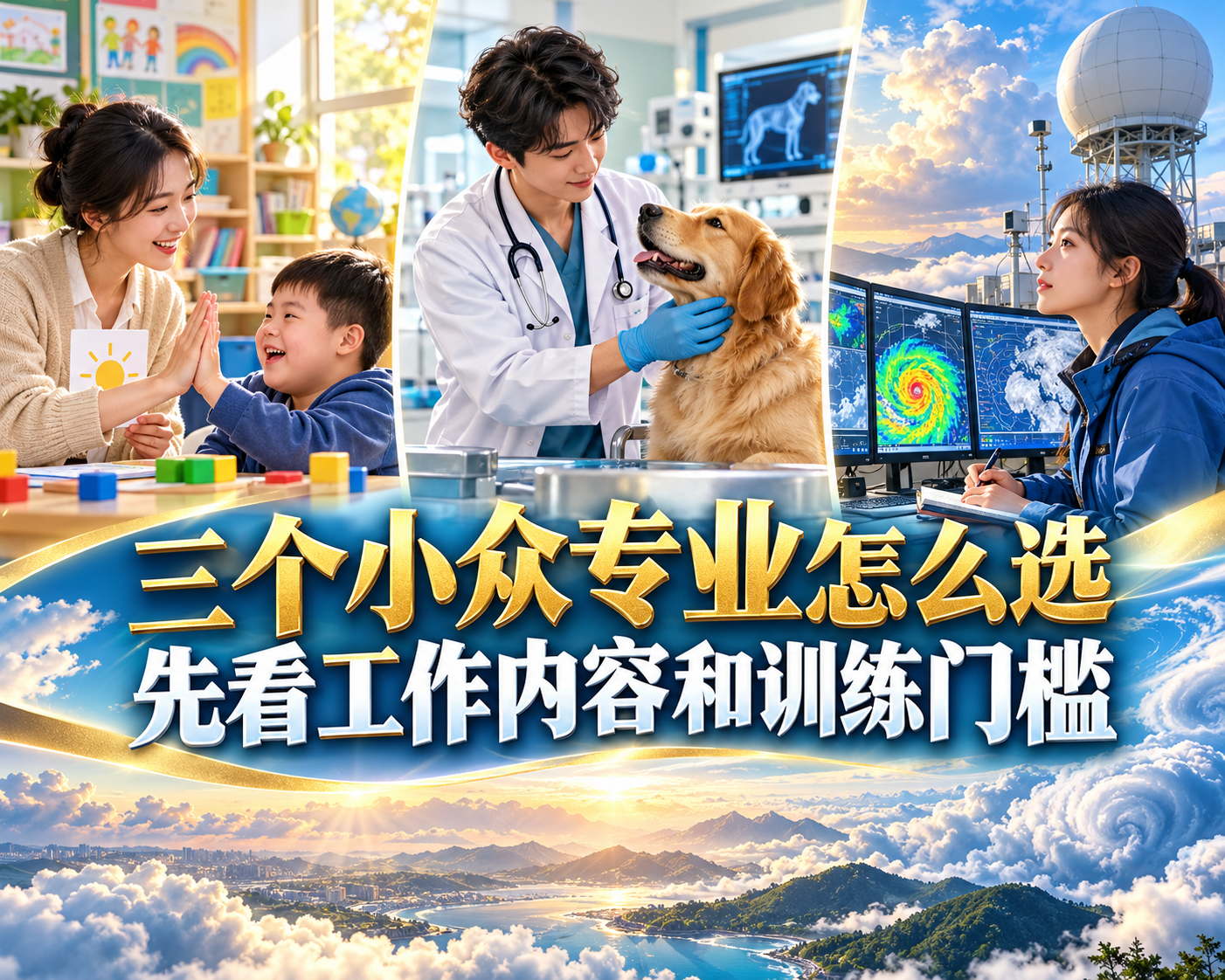 三个小众专业怎么选,先看工作内容和训练门槛