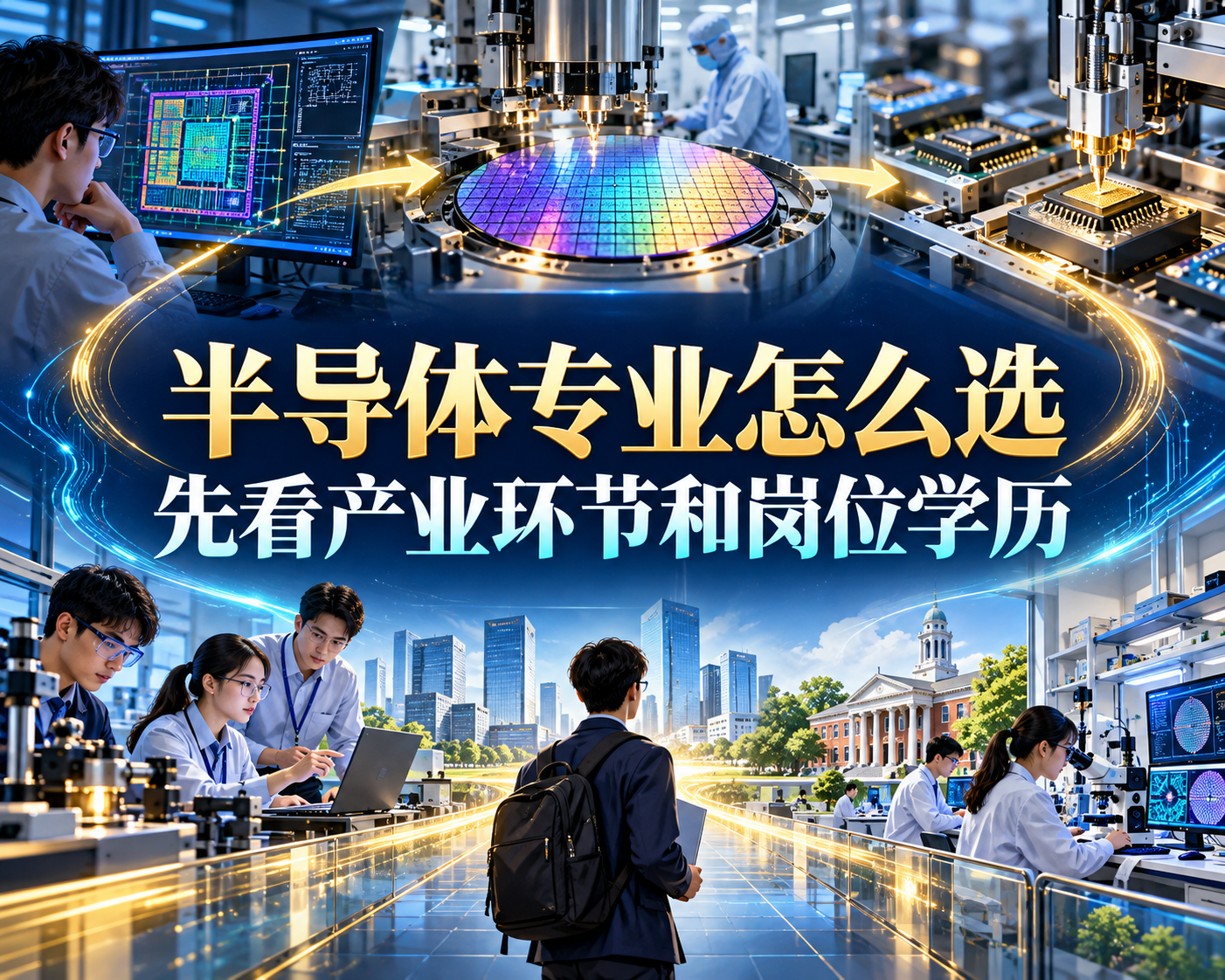 半导体专业怎么选,先看产业环节和岗位学历