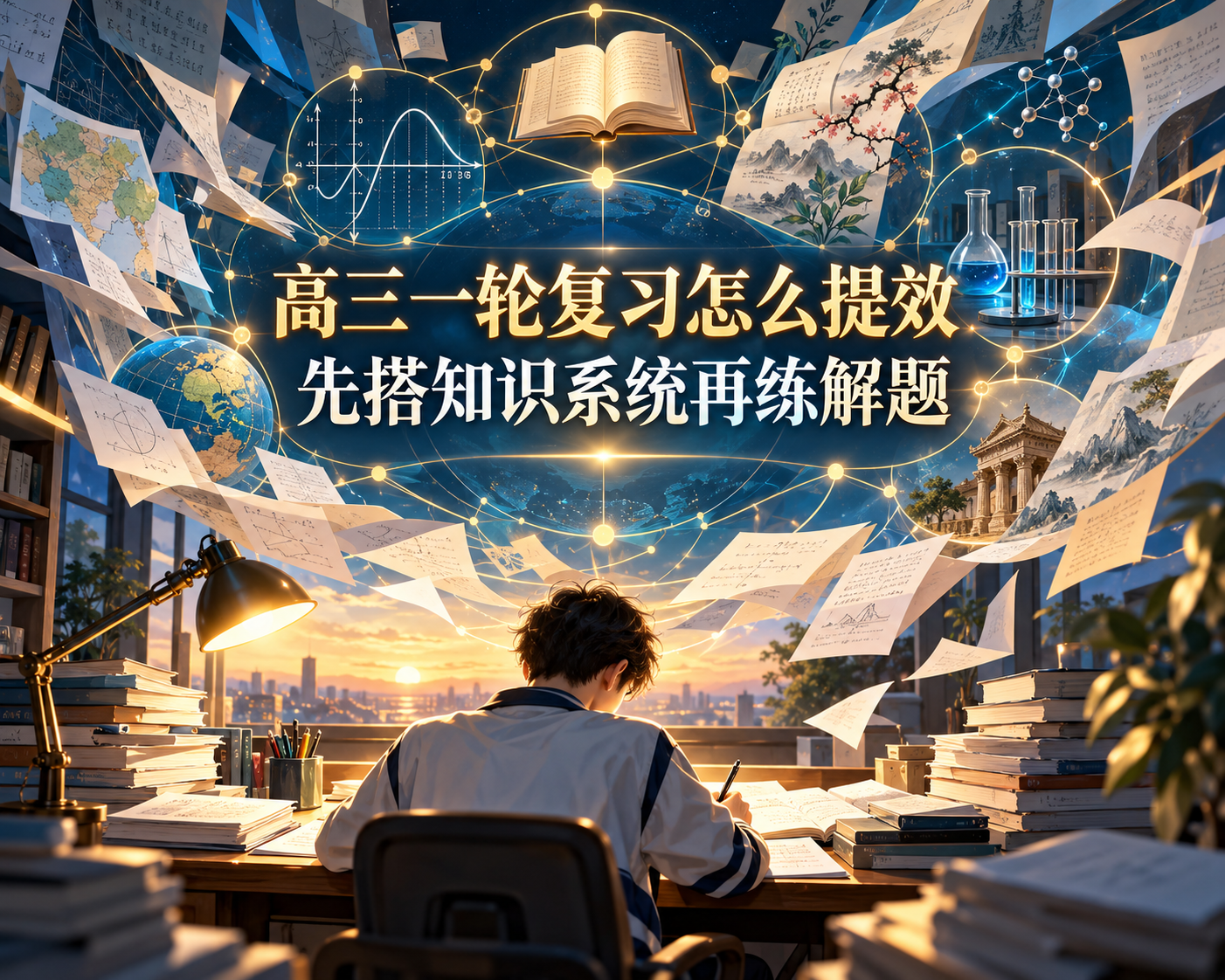 高三一轮复习怎么提效,先搭知识系统再练解题