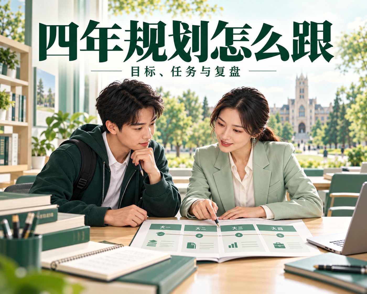大学四年成长规划怎么形成持续服务?关键在目标、节点和复盘