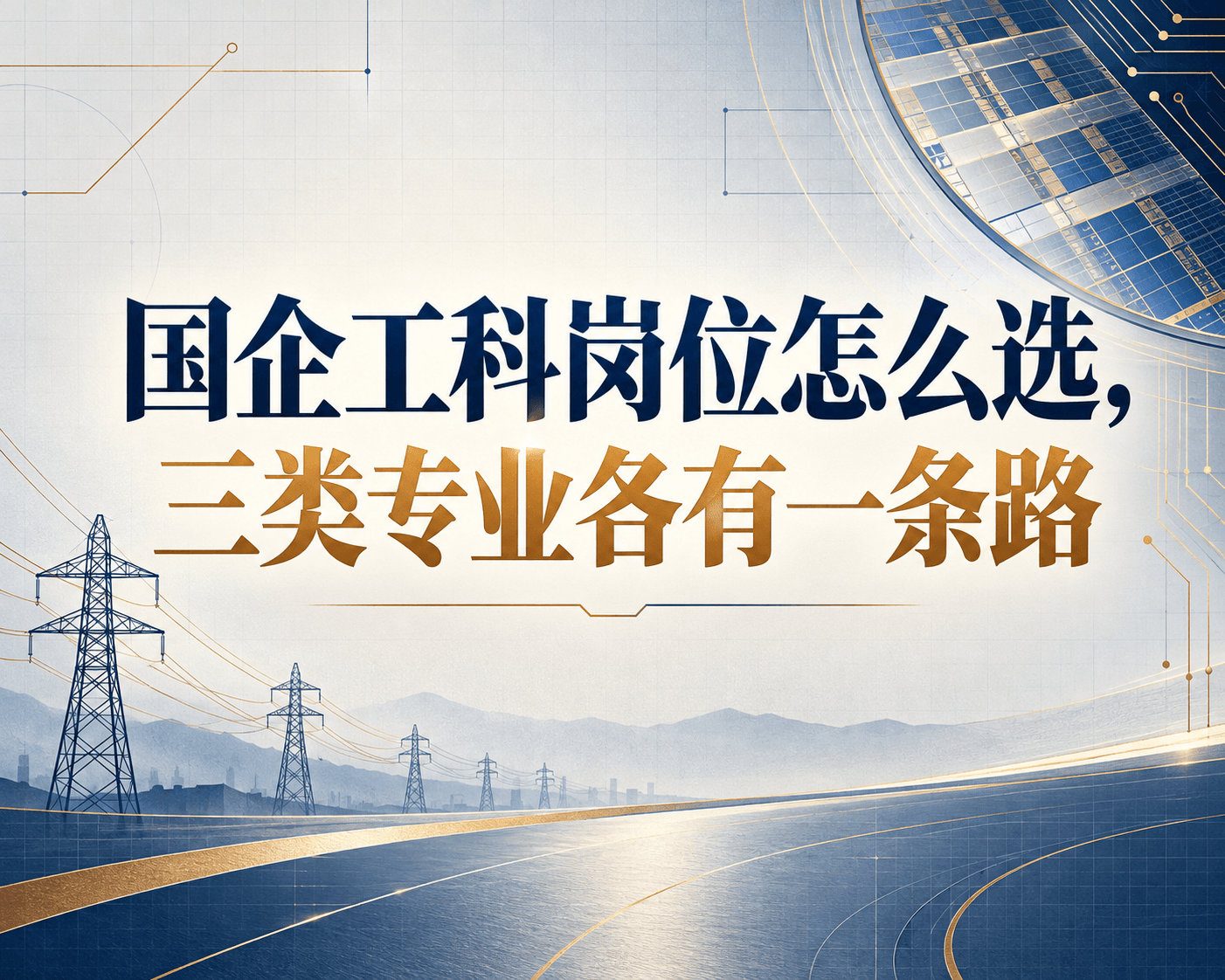 国企工科岗位怎么选,三类专业各有一条路
