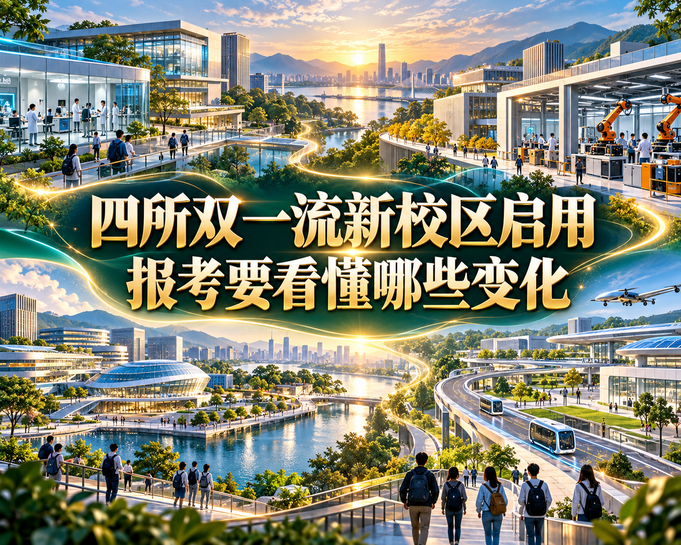 四所双一流新校区启用,报考要看懂哪些变化