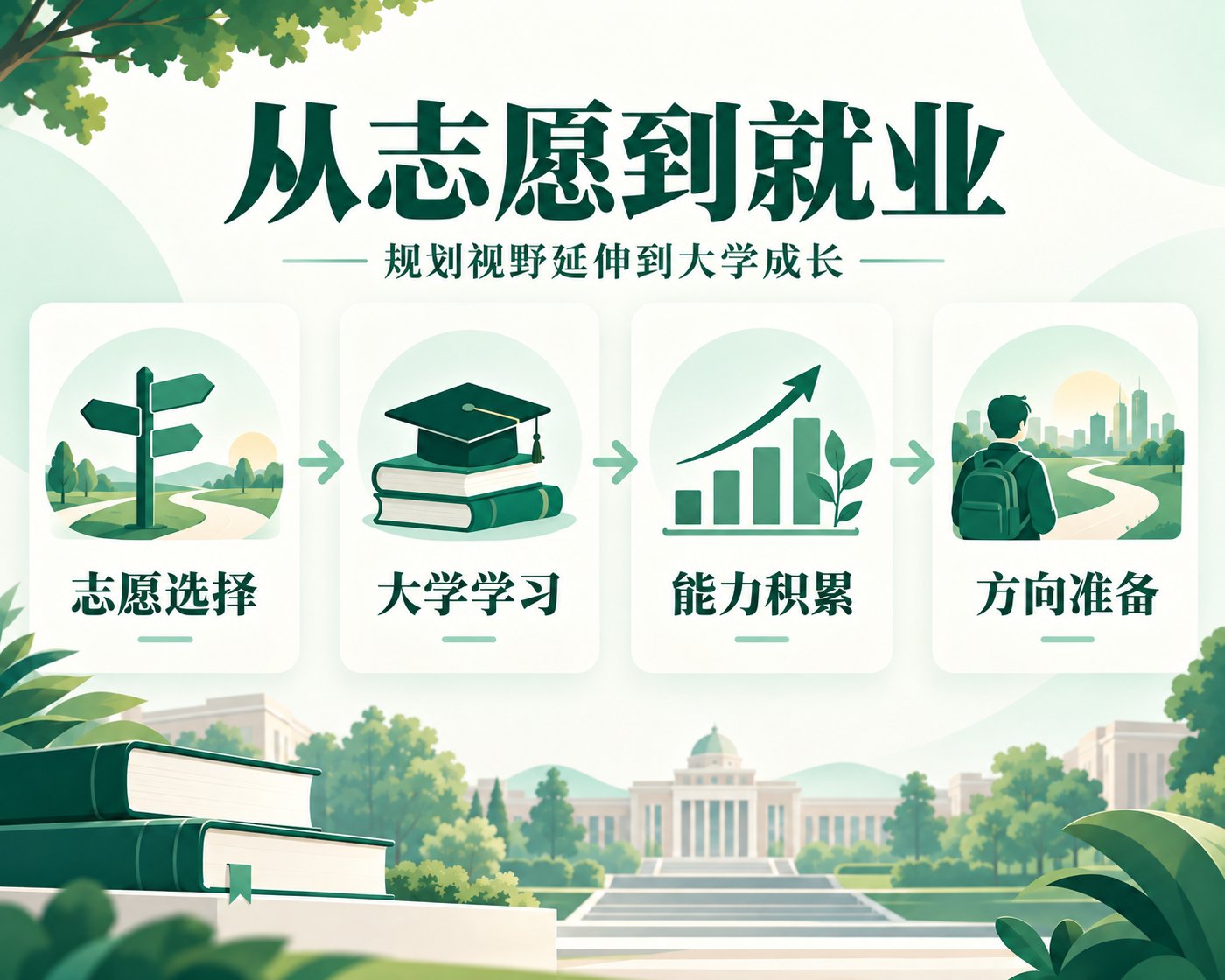 从志愿选择到大学学习、能力积累与方向准备