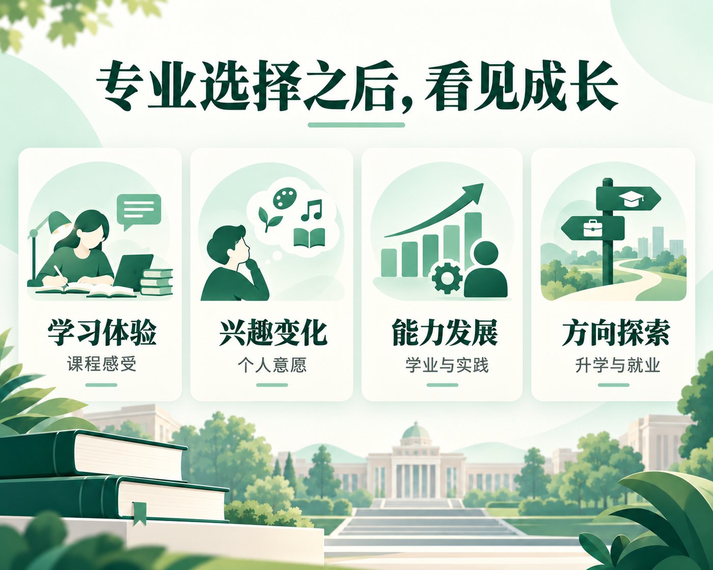 大学成长中的学习体验、兴趣变化、能力发展与方向探索