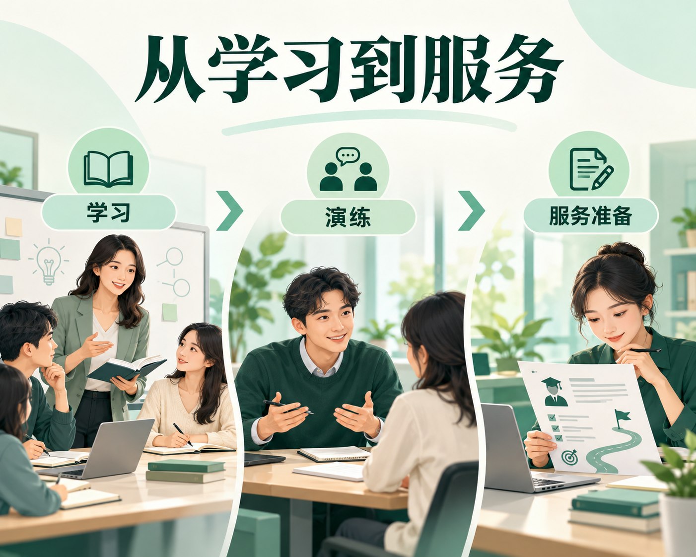 大学陪跑业务支持主题配图