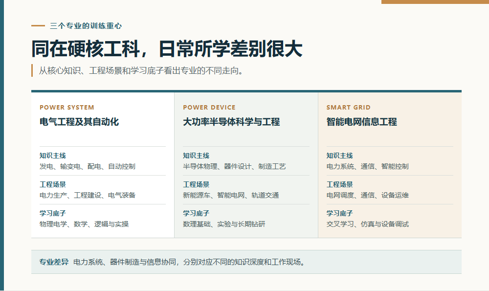 电气工程功率半导体和智能电网专业对比