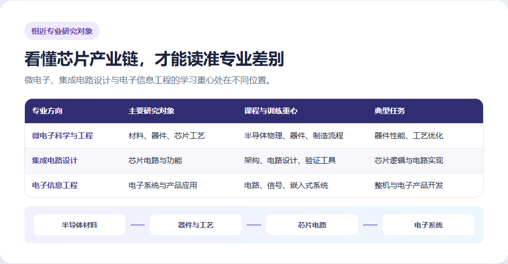 微电子薪酬榜单怎么看,报考要看懂专业与行业分工