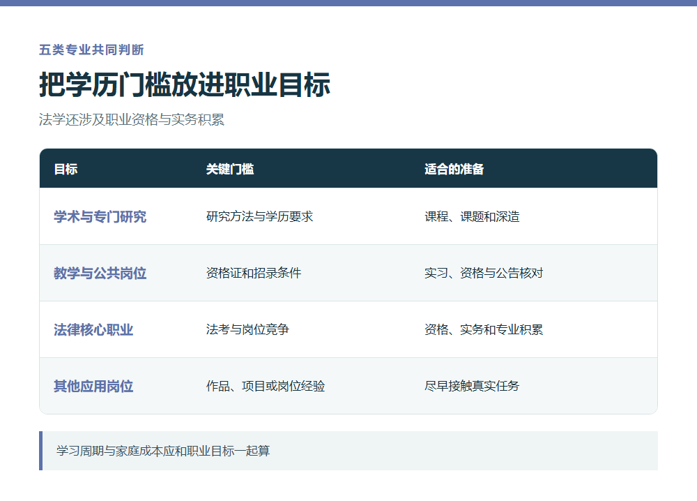 学历门槛职业资格实践经验与学习成本判断矩阵