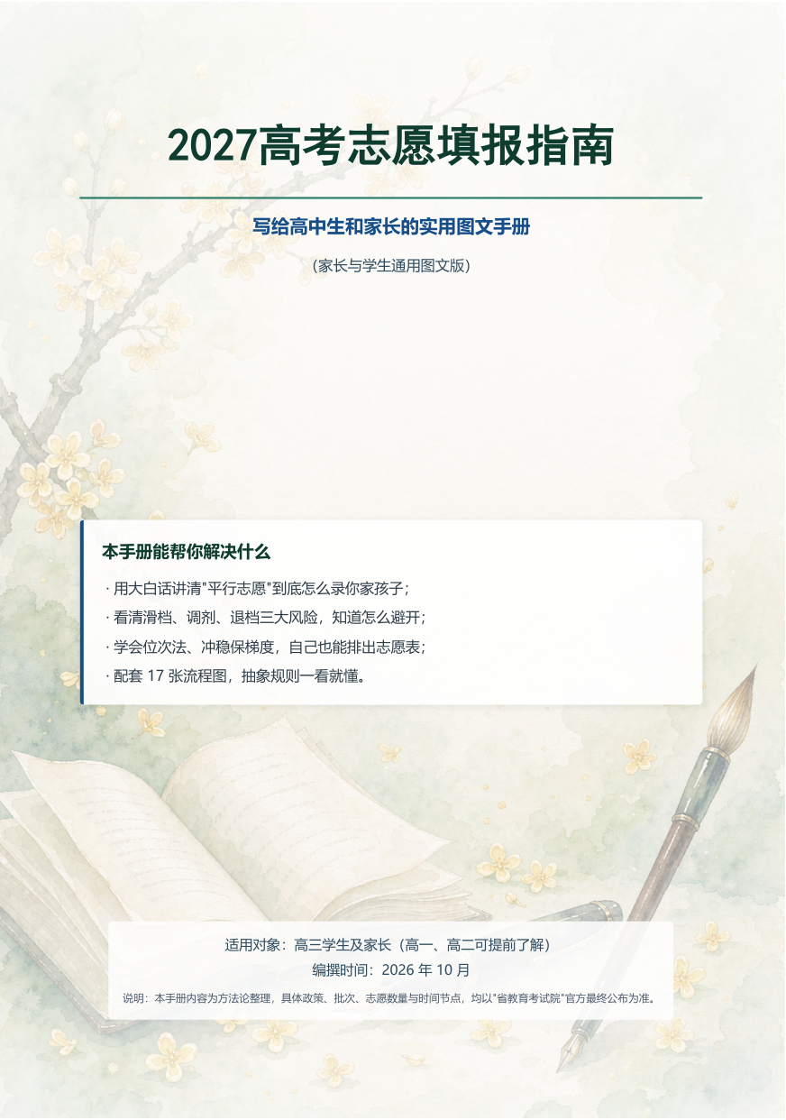 资源分享：2027高考志愿填报指南（家长学生全国通用版）PDF