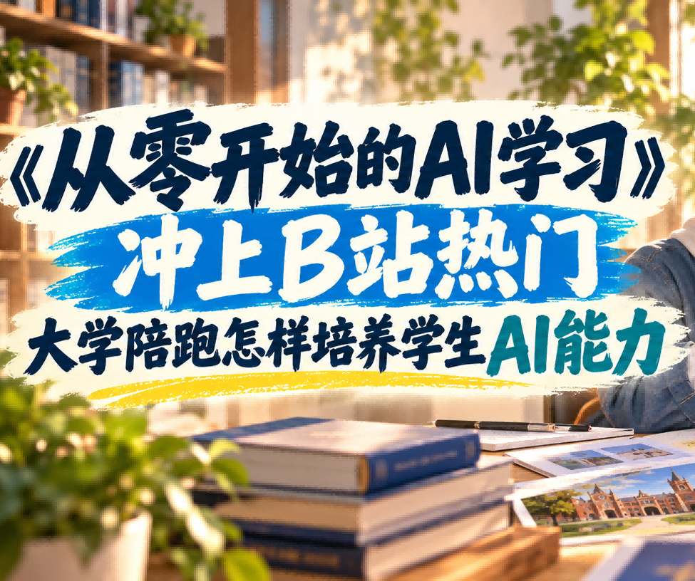《从零开始的AI学习》冲上B站热门:大学陪跑该怎样培养学生的AI能力