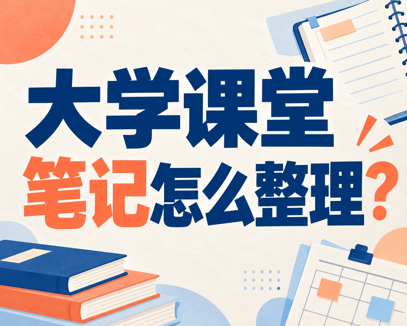 大学课堂笔记怎么整理?