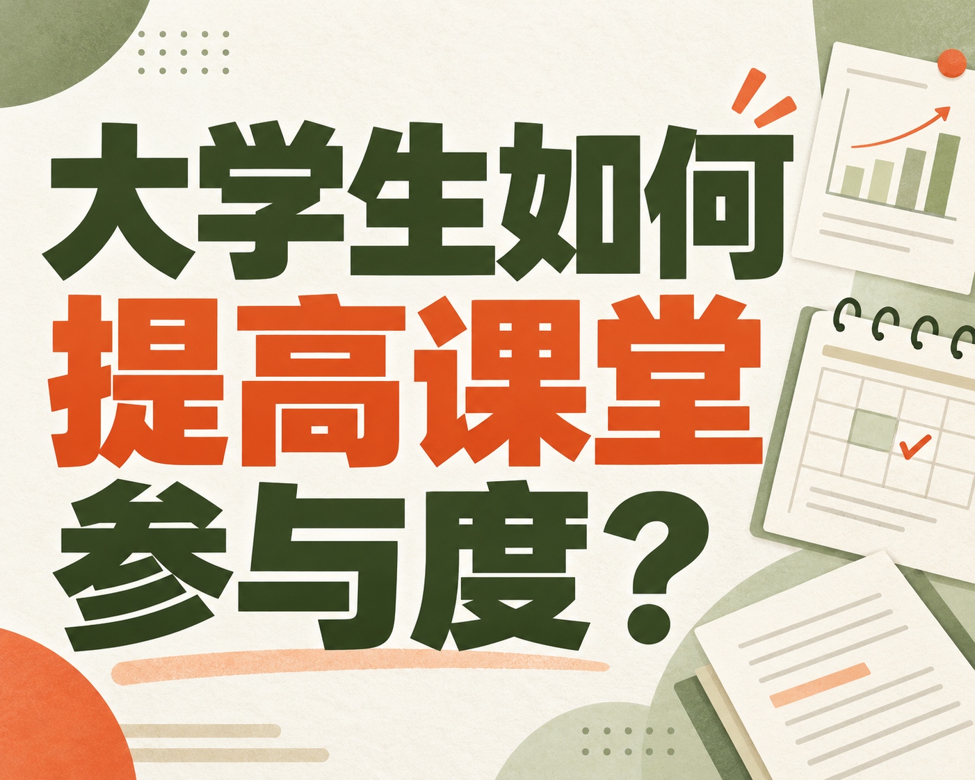 大学生如何提高课堂参与度？